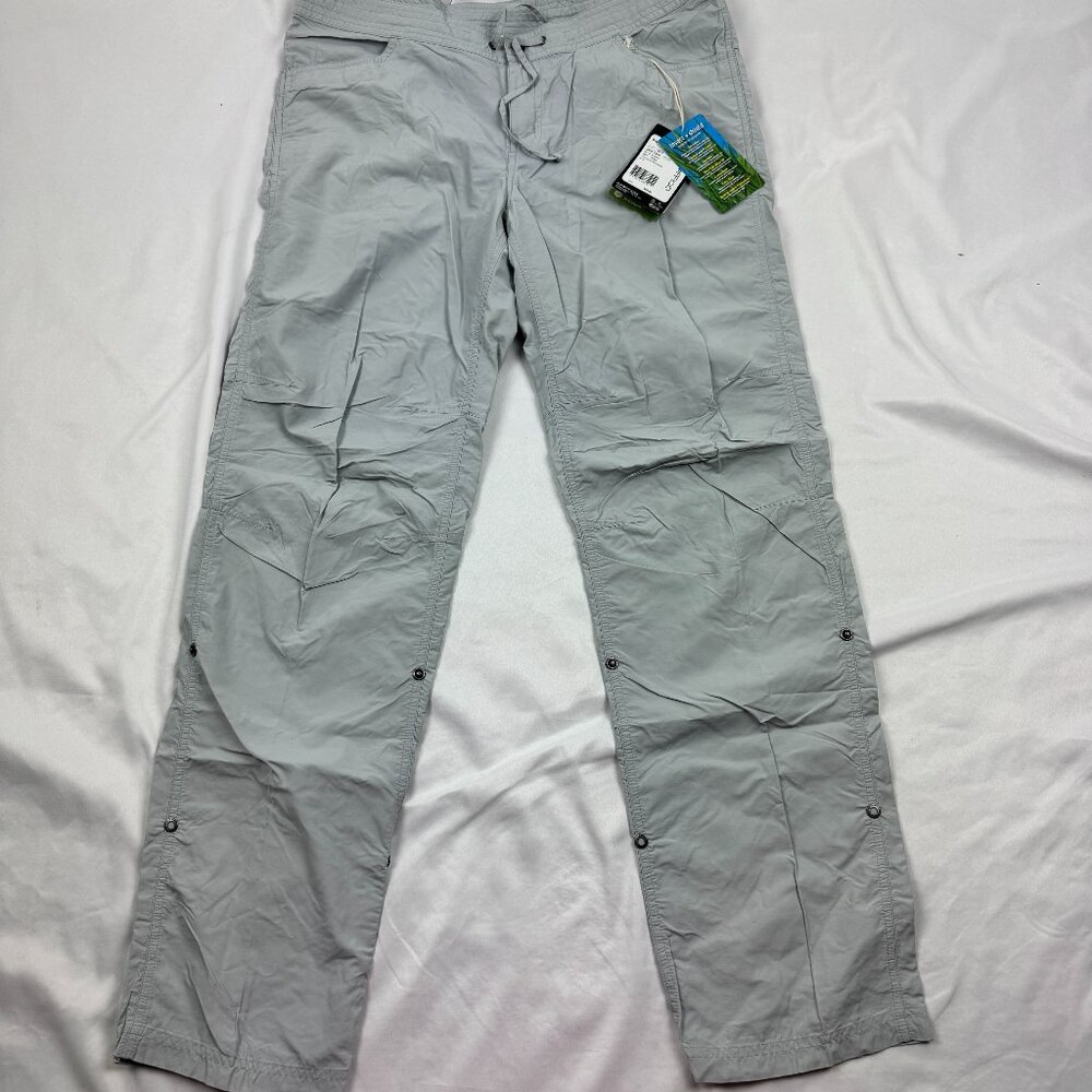 ExOfficio Pants Womens 10 Gray BugsAway Damselfly Insect Shield Hiking Nylon